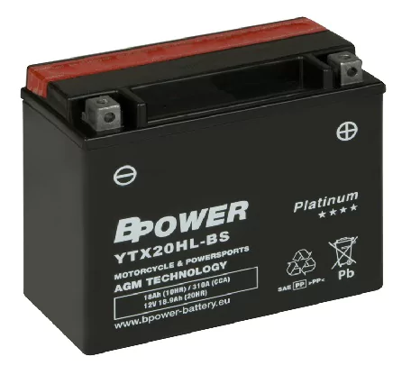 BPOWER PLATINUM 18Ah 310A 12V YTX20HL-BS (AGM)