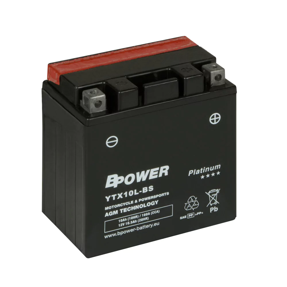 BPOWER PLATINUM 10Ah 160A 12V YTX10L-BS (AGM)