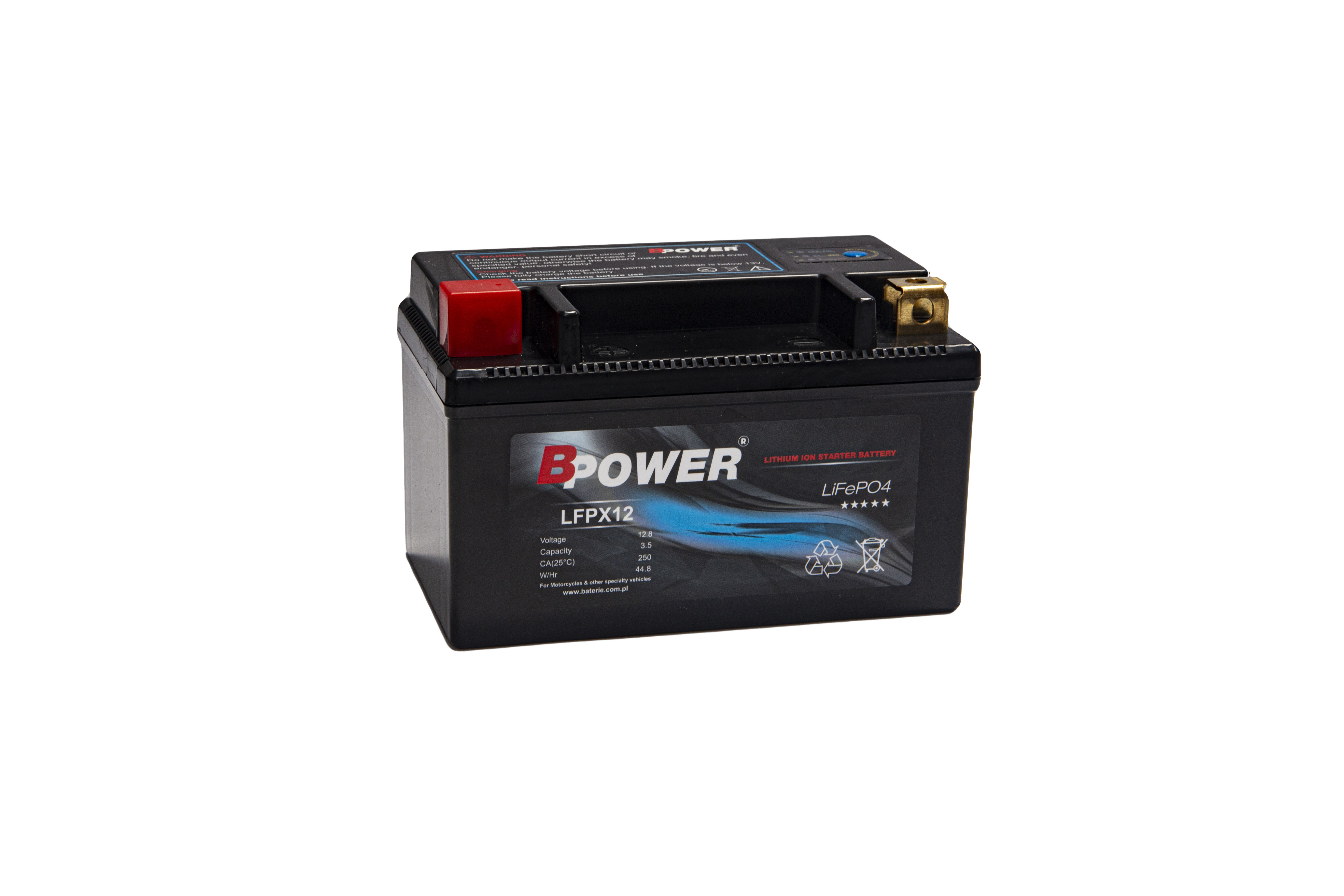 BPOWER LiFePO4 3,5Ah 250A 12,8V LFPX12