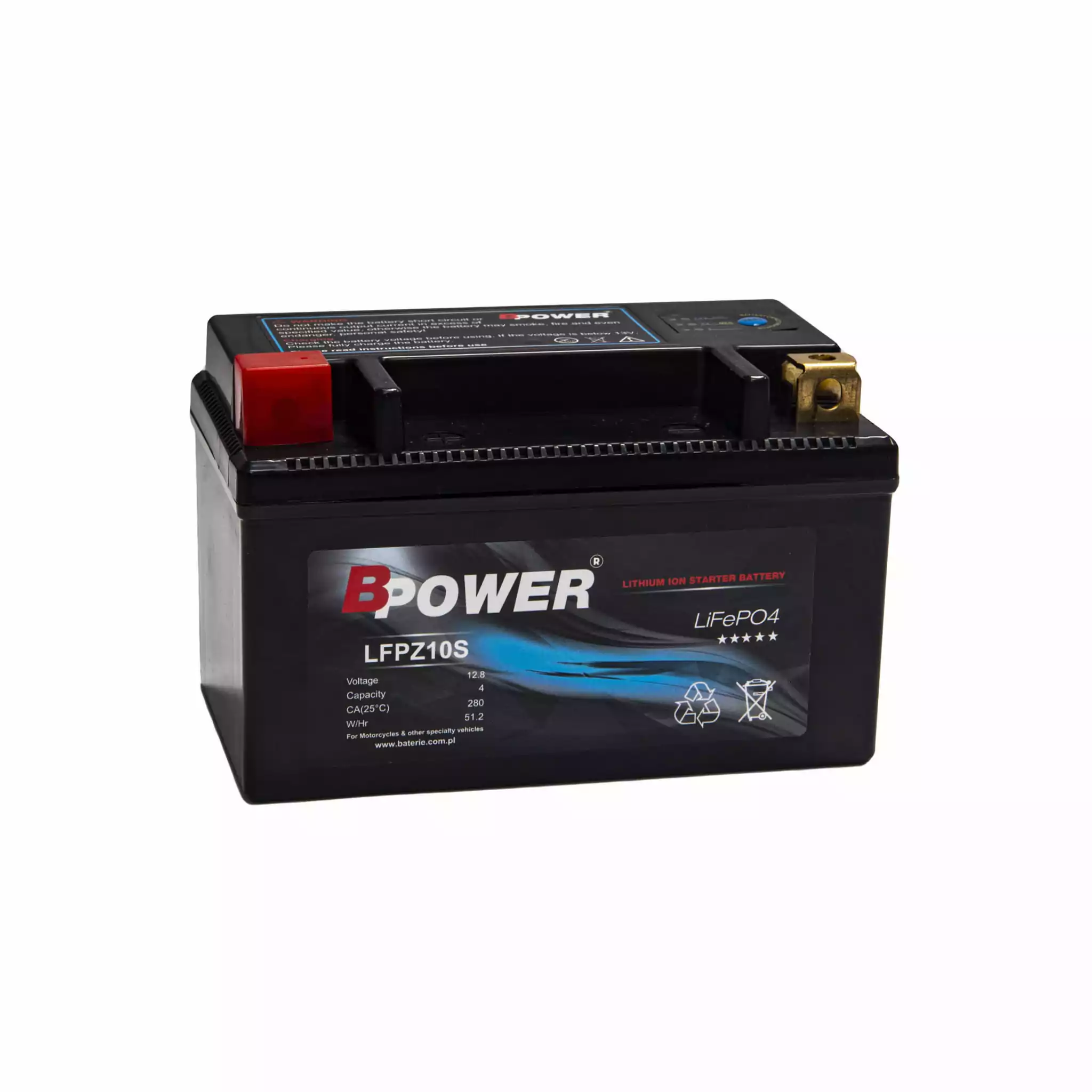 BPOWER LiFePO4 4Ah 280A 12,8V LFPZ10S