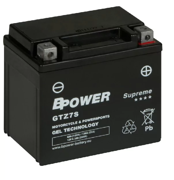 BPOWER SUPREME 6Ah 130A 12V P+ WC GTZ7S (GEL)
