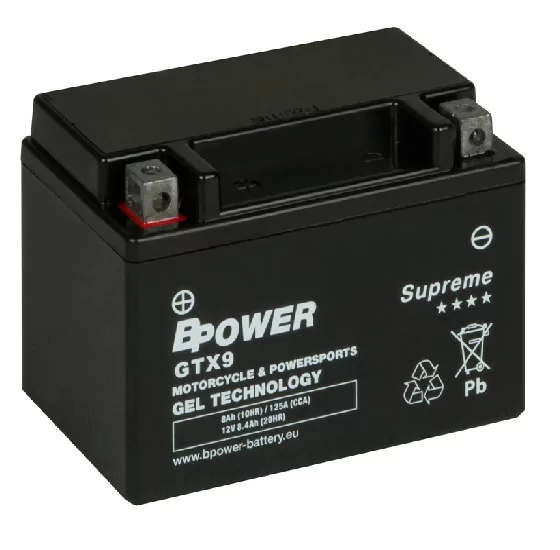 BPOWER SUPREME 8Ah 125A 12V L+ WC GTX9 (GEL)