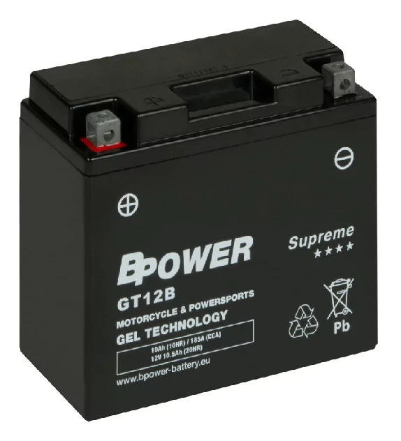 BPOWER SUPREME 10Ah 165A 12V L+ WC GT12B (GEL)