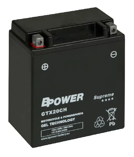 BPOWER SUPREME 18Ah 250A 12V L+ WC GTX20CH (GEL)