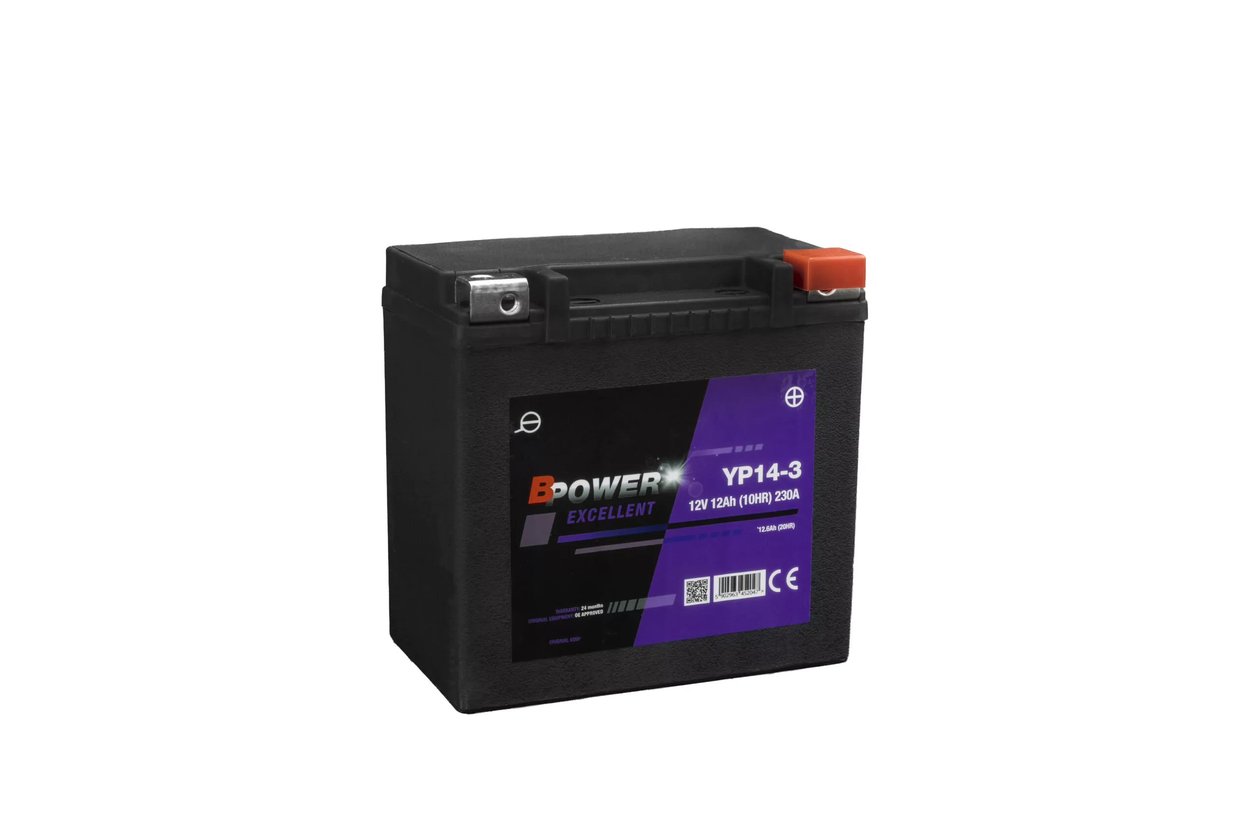 BPOWER EXCELLENT 12Ah 230A 12V P+ WC YP14-3 (AGM)