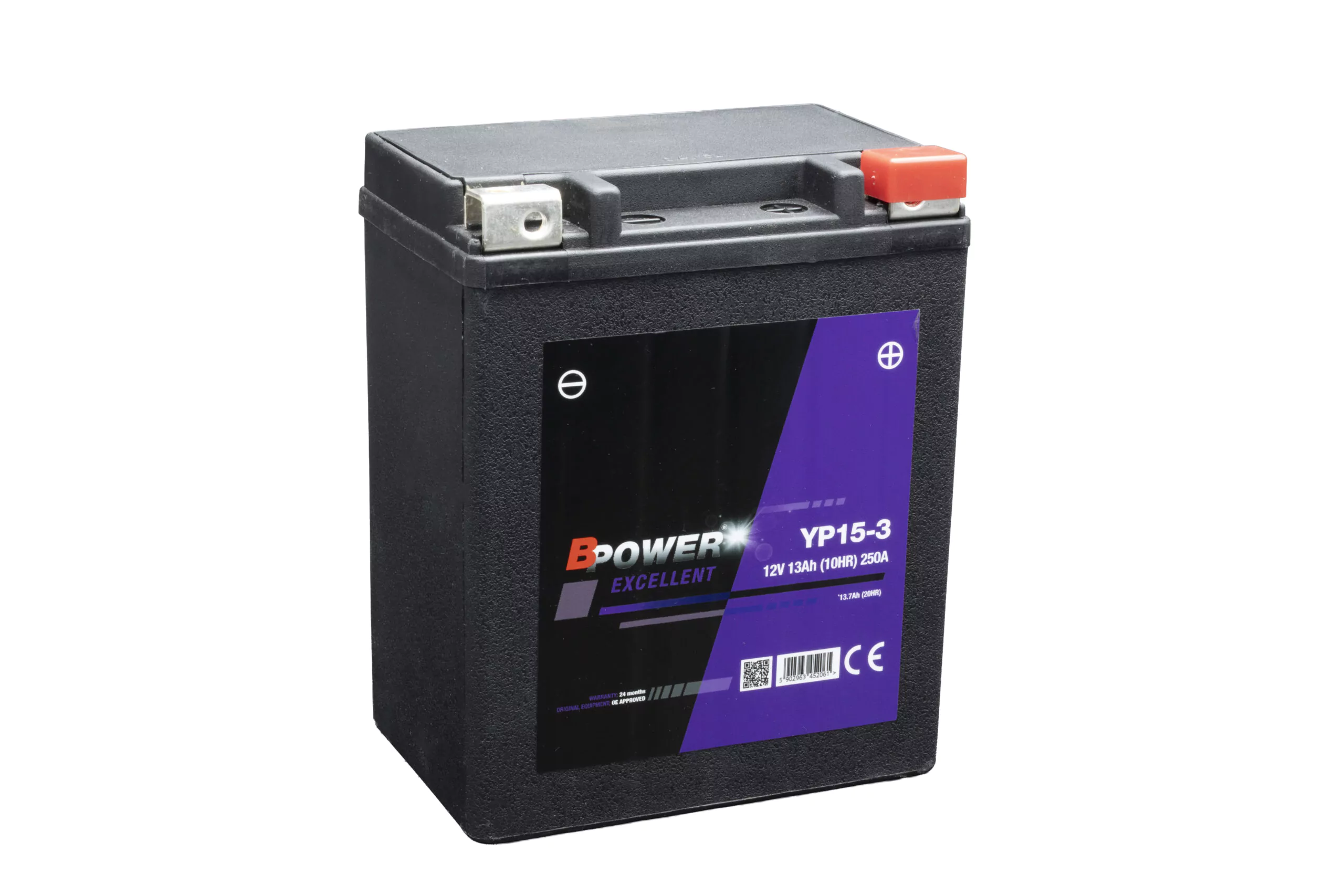BPOWER EXCELLENT 13Ah 250A 12V P+ WC YP15-3 (AGM)