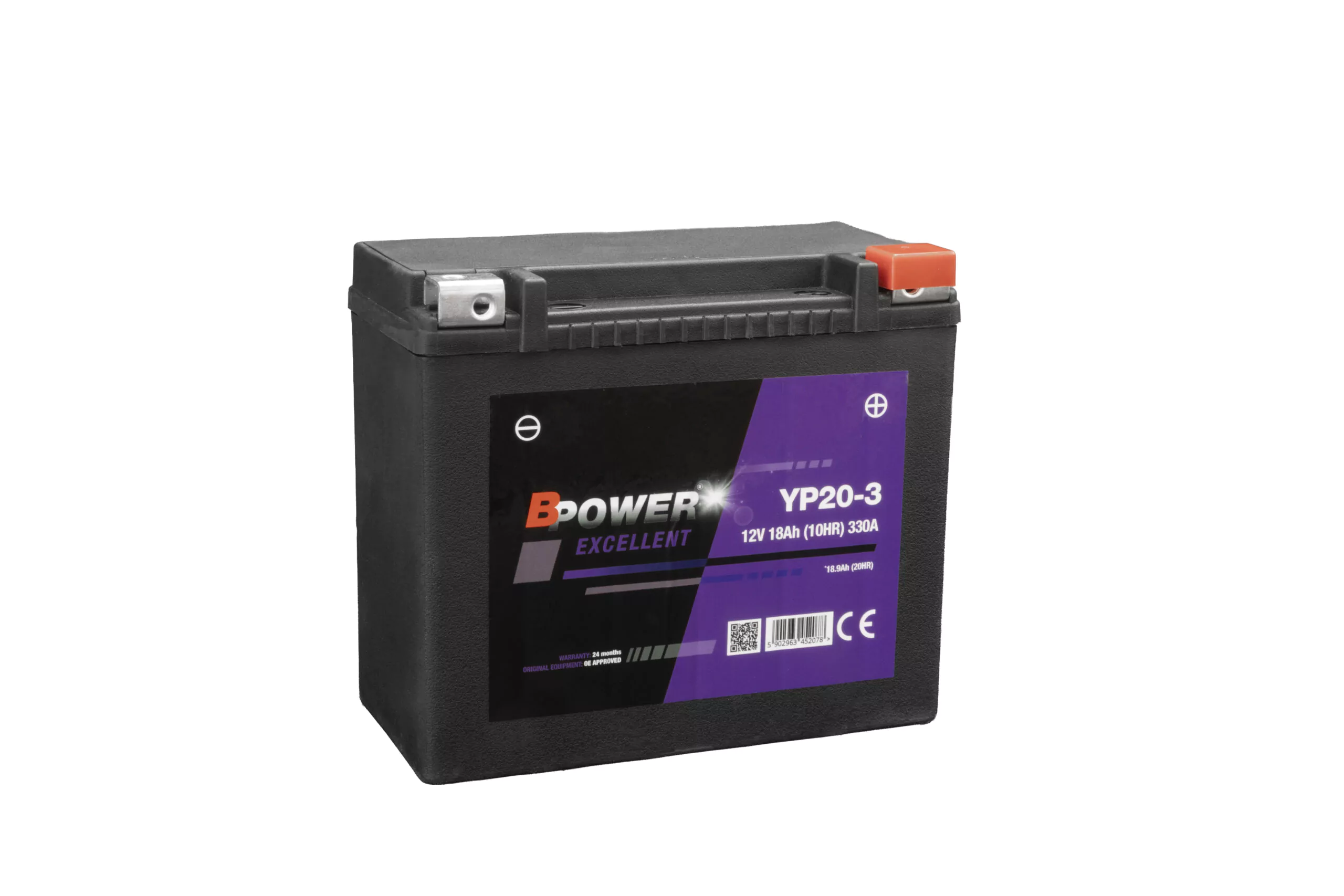 BPOWER EXCELLENT 18Ah 310A 12V P+ WC YP20-3 (AGM)