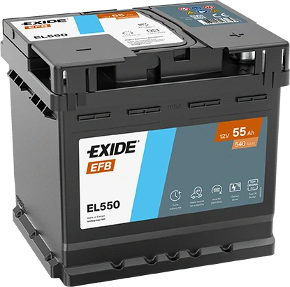 EXIDE EFB 12V 55Ah 540A Start-Stop EL550