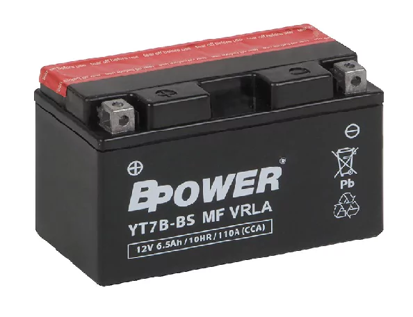BPOWER PLATINUM 6.5Ah 110A 12V YT7B-BS