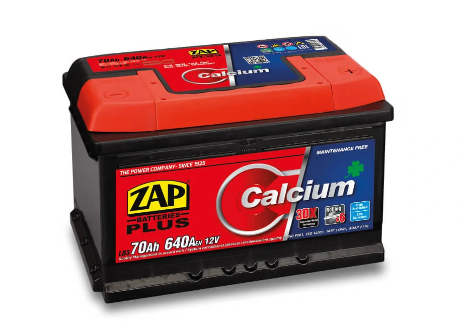 ZAP Calcium Plus 12V 70Ah 640A
