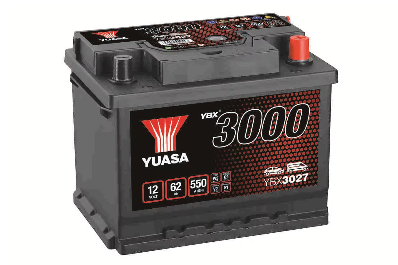 Yuasa YBX3027 12V 62Ah 550A