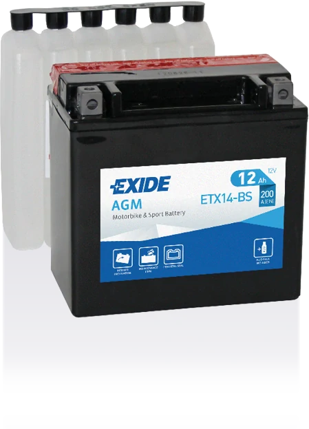 EXIDE 12V 12Ah ETX14-BS