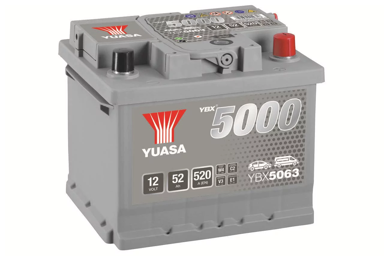 Yuasa YBX5063 12V 52Ah 520A