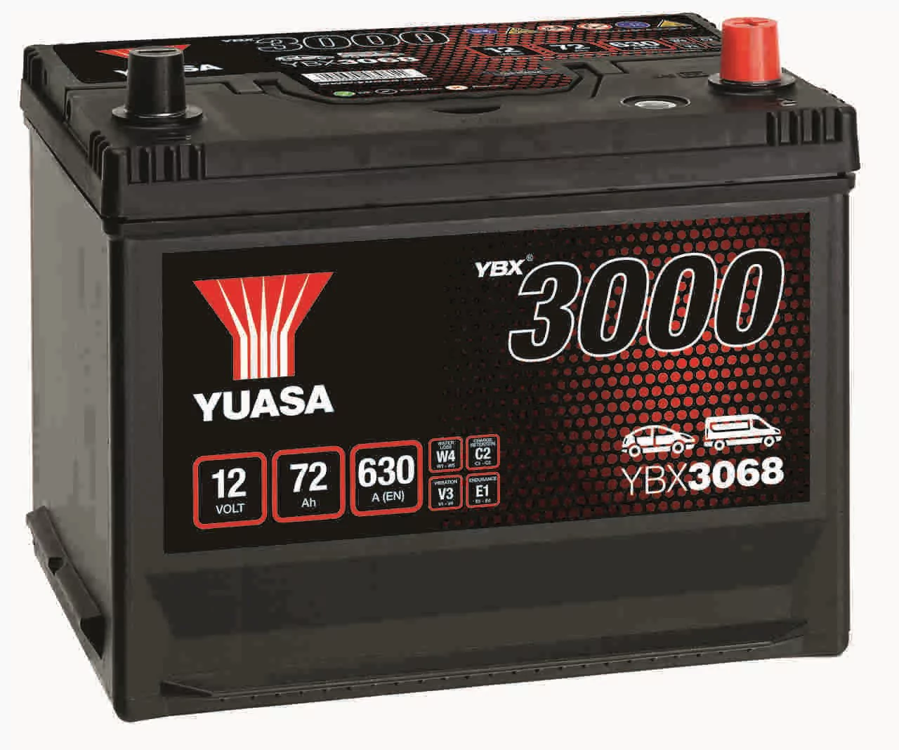 Yuasa YBX3068 12V 72Ah 630A