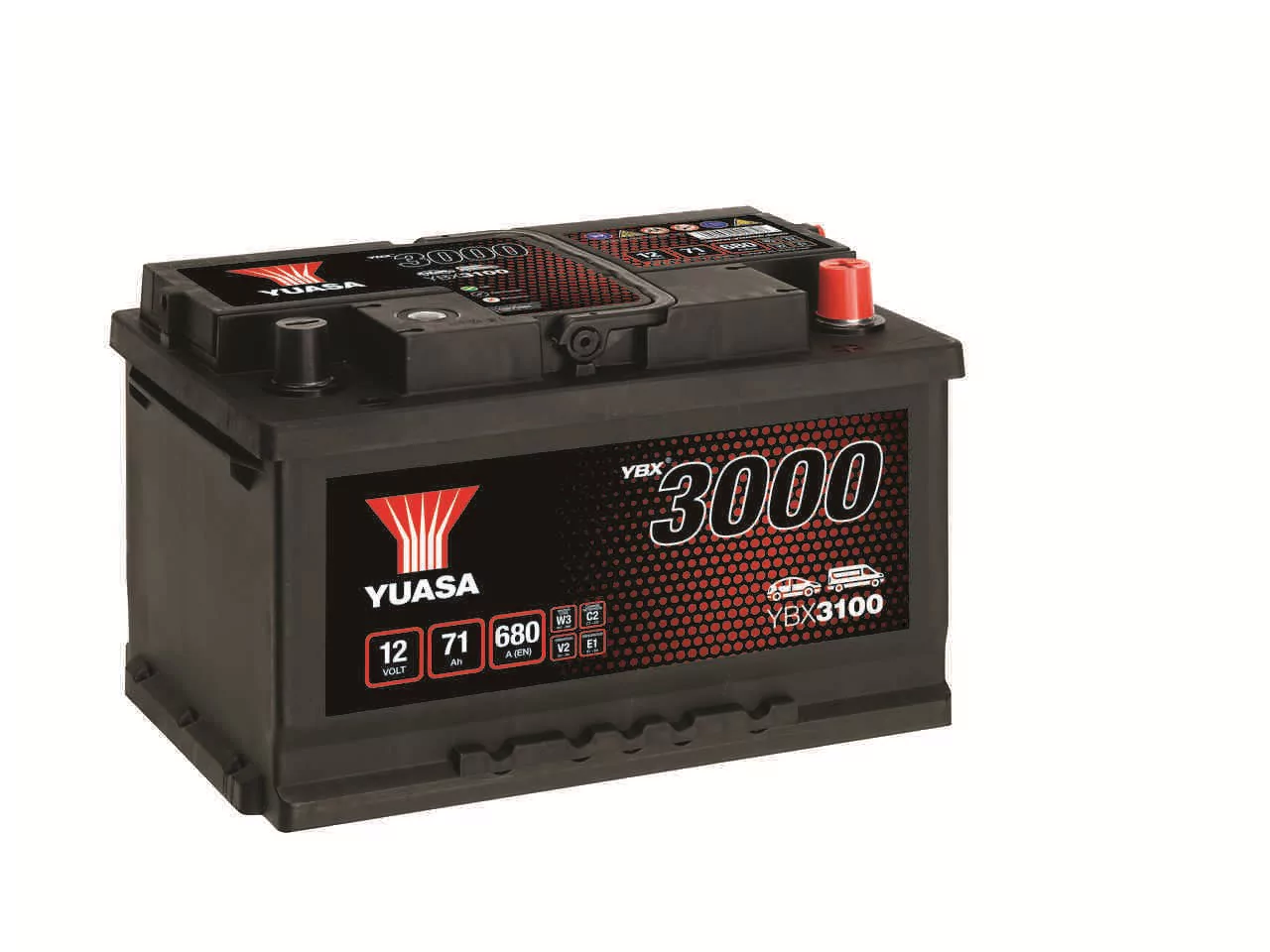 Yuasa YBX3100 12V 71Ah 680A