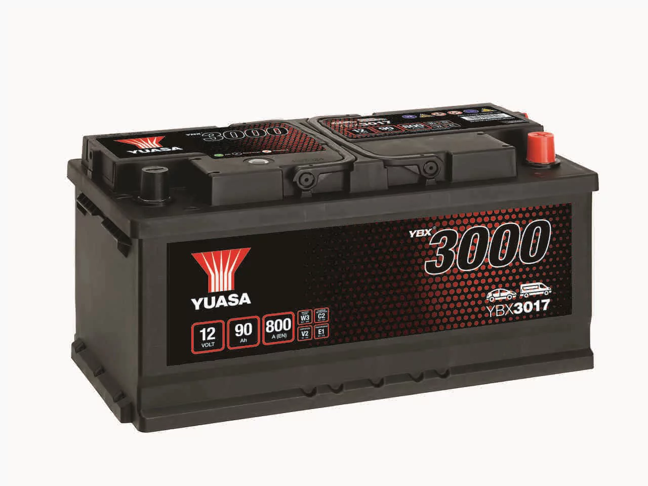Yuasa YBX3017 12V 90Ah 800A