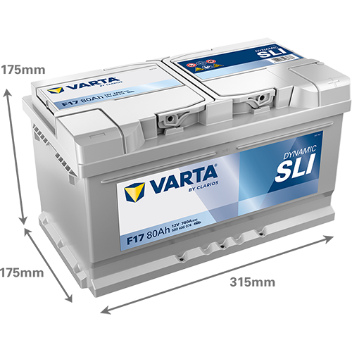 Varta DYNAMIC SLI 12V 80Ah 740A 580406074 F17