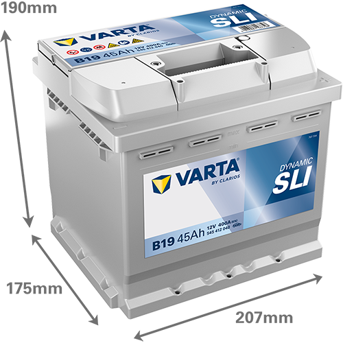 Varta DYNAMIC SLI 12V 45Ah 400A 545412040 B19