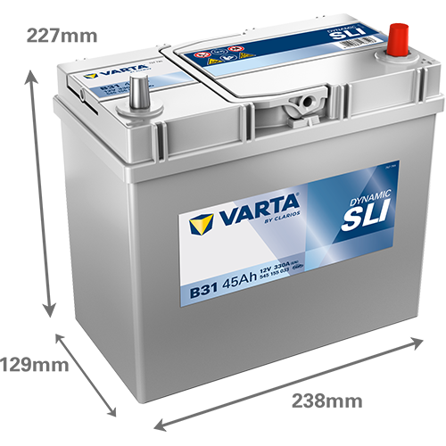 Varta DYNAMIC SLI 12V 45Ah 330A 545155033 B31