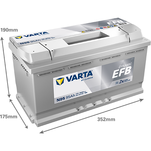 Varta DYNAMIC EFB 12V 95Ah 850A 595500085 N95