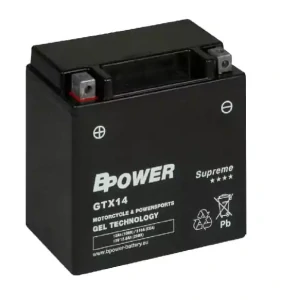 BPOWER SUPREME 12Ah 210A 12V L+ WC GTX14 (GEL)