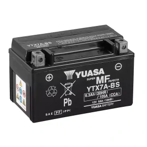 YUASA MF 6Ah 105A 12V YTX7A-BS (AGM) 