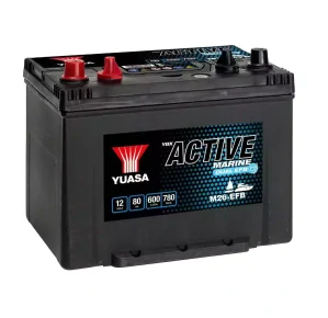 Yuasa YBX Active Marine Dual EFB 12V 80Ah 600A M26-EFB