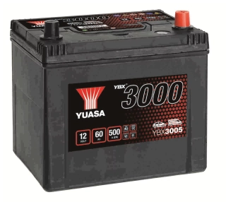 Yuasa YBX3005 12V 60Ah 500A