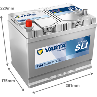 Varta DYNAMIC SLI 12V 70Ah 630A 570413063 E24