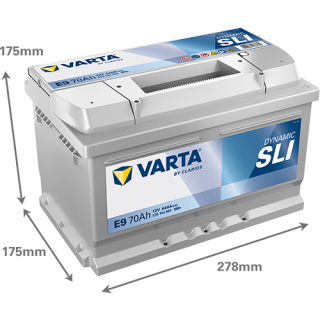 Varta DYNAMIC SLI 12V 70Ah 640A 570144064 E9