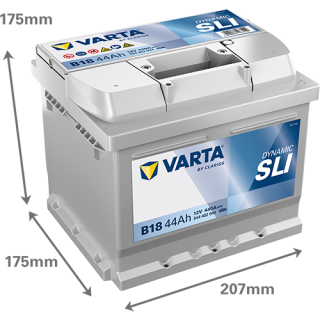 Varta DYNAMIC SLI 12V 44Ah 440A 544402044 B18