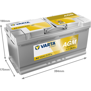 Varta DYNAMIC AGM 12V 105Ah 950A 605901095 A4