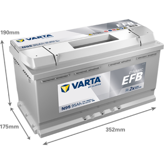 Varta DYNAMIC EFB 12V 95Ah 850A 595500085 N95
