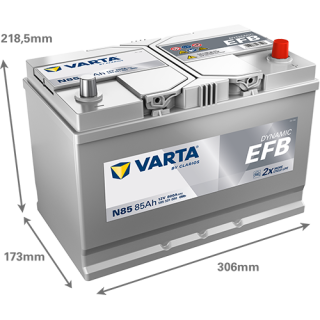 Varta DYNAMIC EFB 12V 85Ah 800A 585501080 N85