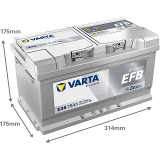 Varta DYNAMIC EFB 12V 75Ah 730A 575500073 E46