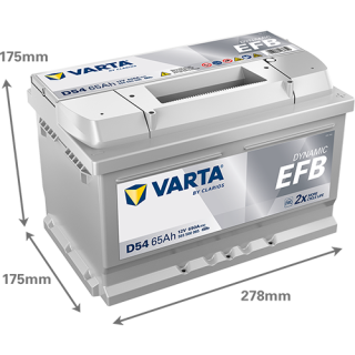 Varta DYNAMIC EFB 12V 65Ah 650A 565500065 D54