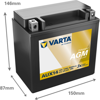 Varta DYNAMIC AUX 12V 13Ah 200A 513106020 AUX14